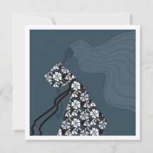 Dramatische Silhouette Elegante Glamour Mode Kunst