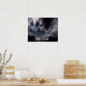 Dramatische Sydney Harbour-wolkenluchten Poster (Keuken)