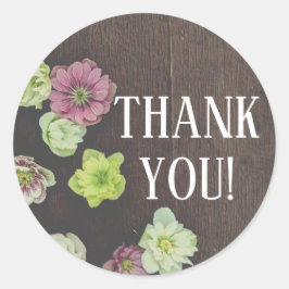 DRAMATISCHE tuin Hellebore Favor Sticker