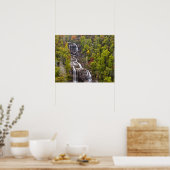 Dramatische Whitewater Herfsten in het najaar Poster (Keuken)