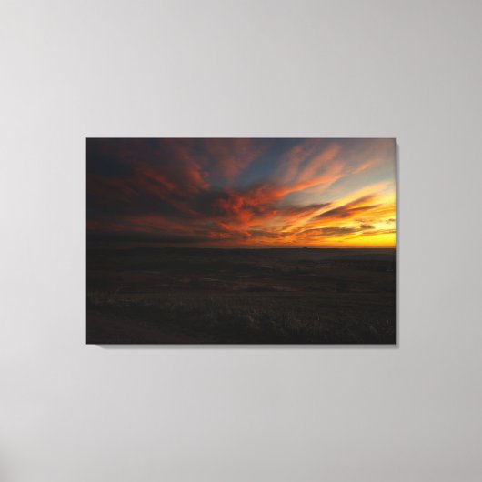 Dramatische zonsopgang canvas afdruk (Voorkant)