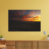 Dramatische zonsopgang canvas afdruk (Insitu (Woonkamer))