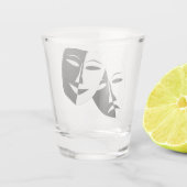 drame comédie et tragédie tourné verre (Dos)