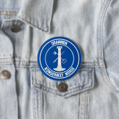 Drammen Round Emblem Ronde Button 7,6 Cm (In situ)