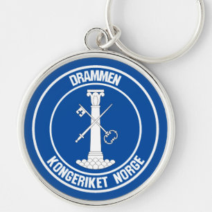 Drammen Round Emblem Sleutelhanger