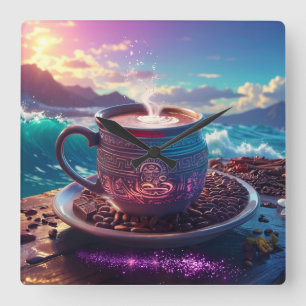 DRANK DER GODEN - COCOA VIERKANTE KLOK