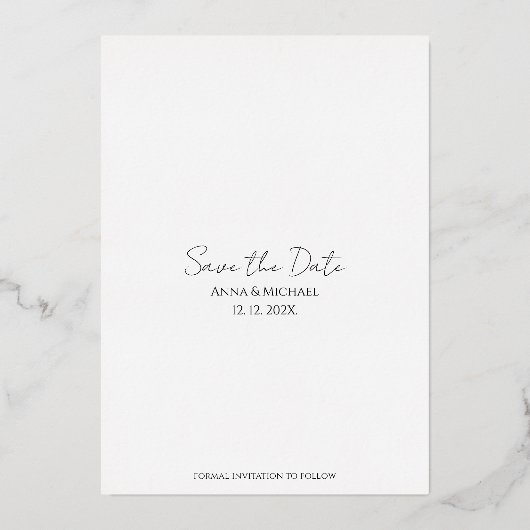 Drank Eten en Slechte Dansbewegingen Grappig Save Folie Uitnodiging (Achterkant)