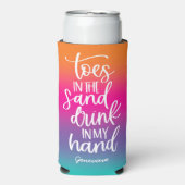 Drank in mijn Hand Mooie Tekst Ontwerp Gradiënt (Seltzer Voorkant)