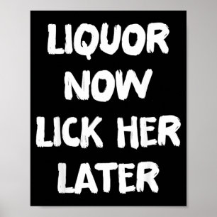 Drank Lik Haar Later Plezierig Drinken Vrijgezelle Poster