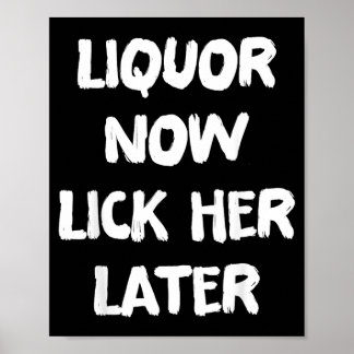 Drank Nu Likt Ze Later Leuk Volwassen Drinken Poster
