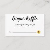 Drank Raffle Zonnebloem Informatiekaartje (Voorkant)