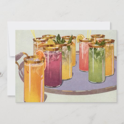 dranken, Drinken met ijsblokjes op een lade (Voorkant)