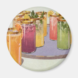 dranken, Drinken met ijsblokjes op een lade Magneet