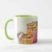  dranken, Drinken met ijsblokjes op een lade Mok (Links)