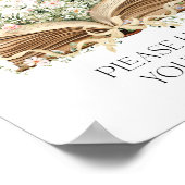 Dranken Nieuw Hoofdstuk Boek Thema Wilde Bloem Poster (Hoek)