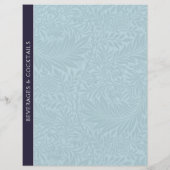 Dranken | Ontvanger divider | Blauwe Floral (Achterkant)