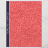 Dranken | Ontvanger divider |  Rode Floral (Achterkant)