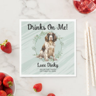 Drankjes op Mij! Engelse Springer Spaniel Hond Fot Servet