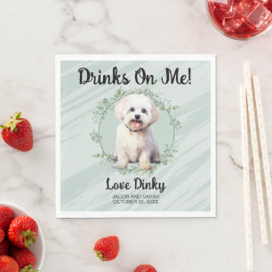 Drankjes Op Mij! Maltese Hond Dier Servet