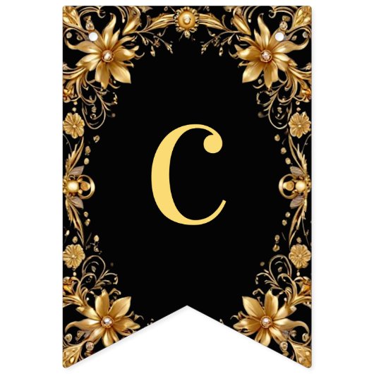 Drapeau à Bunling Floral doré (Premier drapeau)