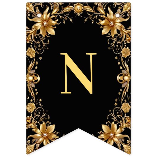 Drapeau à Bunling Floral doré (Troisième drapeau)