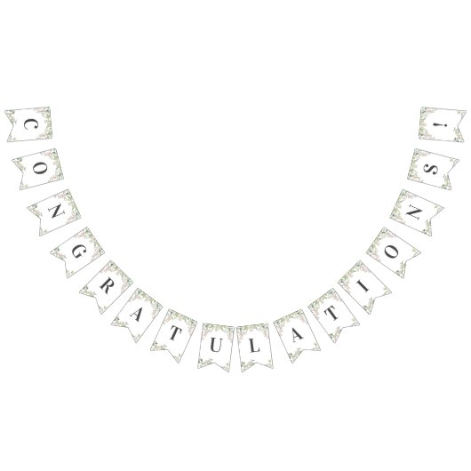 Drapeau à fanions de fleurs roses de printemps de  (Tout)