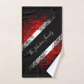 Drapeau à motif de points de Trinité-et-Tobago | N (Serviette à main)