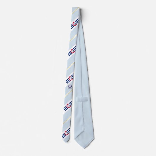 Drapeau à rayures de Cincinnati cravate (Dos)