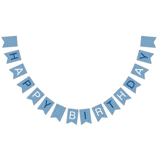 Drapeau à soute blanc et bleu Motif (Tout)