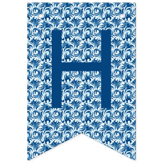 Drapeau à soute blanc et bleu Motif (Deuxième drapeau)