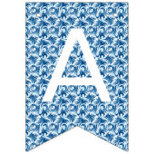 Drapeau à soute blanc et bleu Motif (Troisième drapeau)
