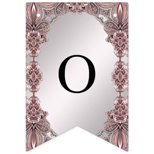 Drapeau à soute ornementale rose (Deuxième drapeau)