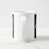 Drapeau Abstrait américain Jumbo Mug (Dos)