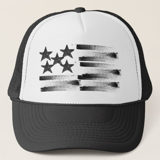 Drapeau Abstrait américain sur Casquette (Devant)