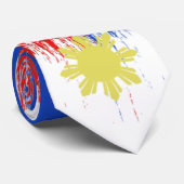 Drapeau abstrait de la cravate de Philippines (Roulé)