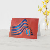 "Drapeau acrylique" Carte de félicitations (Fleur jaune)