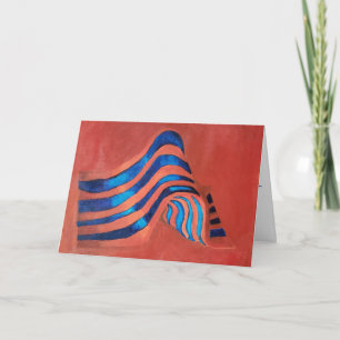 "Drapeau acrylique" Carte de félicitations