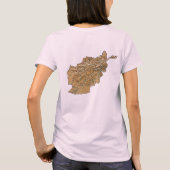 Drapeau Afghanistan x Carte T-shirt (Dos)