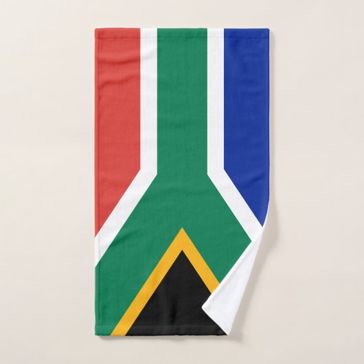 Drapeau Afrique du Sud (Serviette à main)