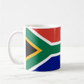 Drapeau Afrique du Sud Céramique café Mug (Gauche)