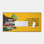 Drapeau afro-américain jaune de la fête JUNETEENTH (Clavier et souris)