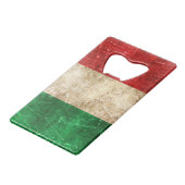 Drapeau âgé et rayé de cru de l'Italie (Devant Angle)