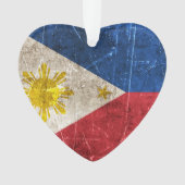 Drapeau âgé et rayé de cru de Philippines (devant)