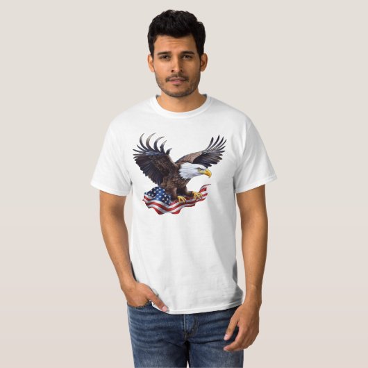 Drapeau/Aigle - T-shirt (Devant entier)