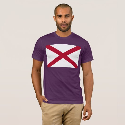 Drapeau Alabama T-Shirt (Devant entier)