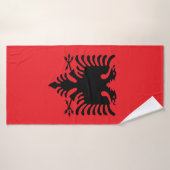 Drapeau albanais (Serviette de bain)
