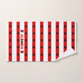 Drapeau albanais (Serviette à main)