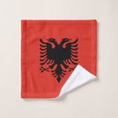 Drapeau albanais (Gant de toilette)