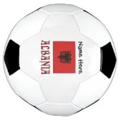 Drapeau albanais avec votre nom (Tourné)