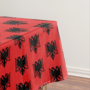 Drapeau albanais et nappe à manger albanaise/déc
